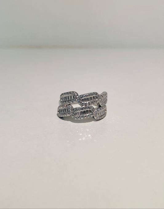 Silver stylish ring