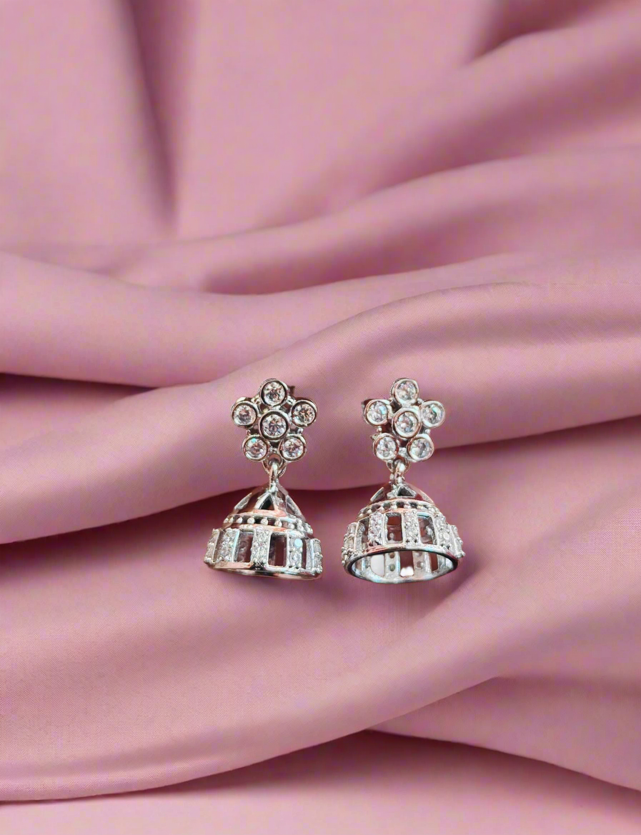 Silver 92.5 earrings (jhumke)