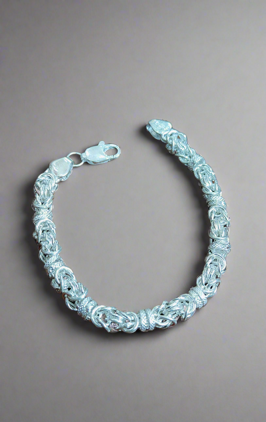 Silver men's bracelet