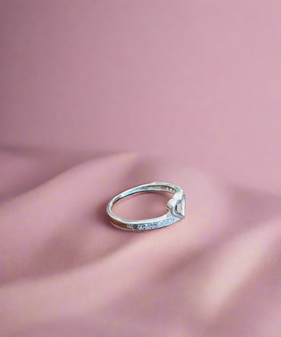 Silver girl's ring