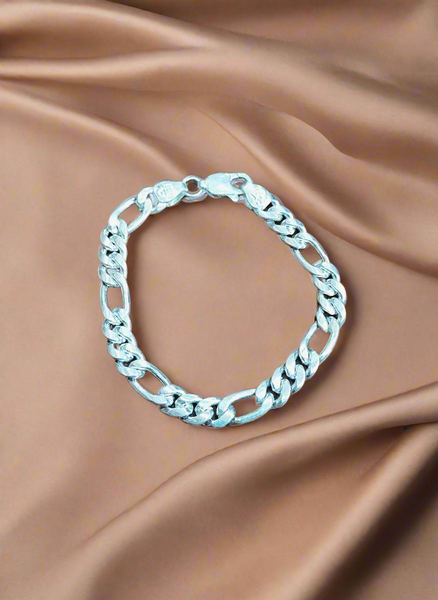 Silver men's bracelet