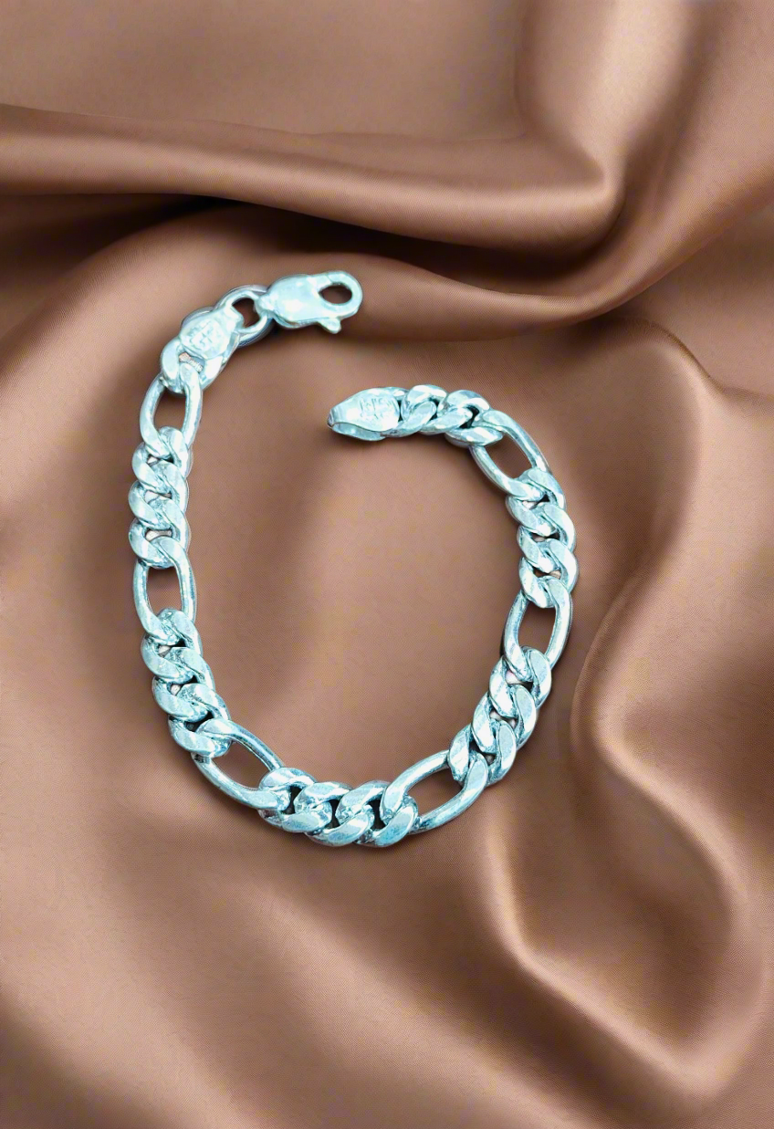 Silver men's bracelet