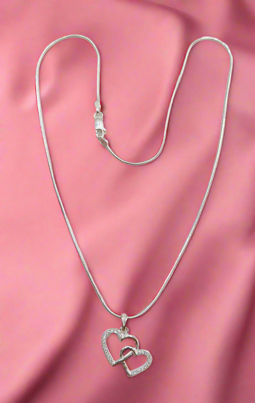 Silver chain pendant