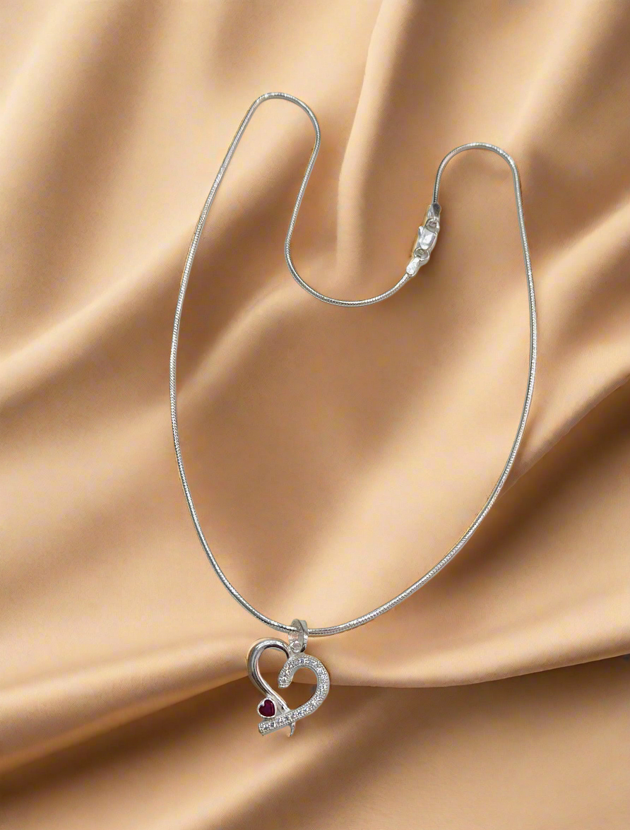 Silver chain pendant