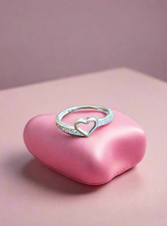 Silver girl's ring